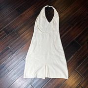 Heavy ribbed knit halter top dress Los Angeles Apparel casual basic