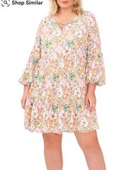 NWT CeCe Ishi Balloon Sleeve‎ Tiered Dress 2x Stitch Fix