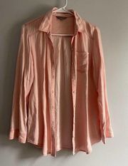 Nordstrom Rubbish Pale‎ Pink Button Down Top