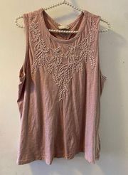 Plus size Pink Blush Lucky Brand Tank top