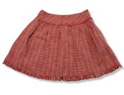 BCBGMaxAzria Skirt Size 6 Kacie Pleated Frayed 
Women's Skirt 