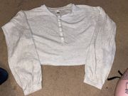 Casual Cropped Sweater