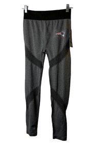 NFL Team Apparel New England PATRIOTS Gray & Black Leggings Jr Large 11/13 NEW