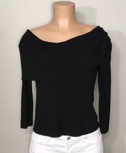 New Karen Kane pleated drape neck top.  New.