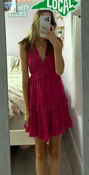 pink boutique mini dress