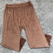 Velour Wide Leg Pants in Sienna 2X