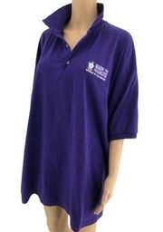 Gildan 2XL Women of the Moose Y2K Purple Imagine the Possibilities Polo Shirt