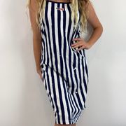 Nike Red White And Blue Striped Dress