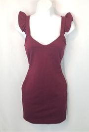 Kimchi Blue Burgundy Sleeveless Dress Xs