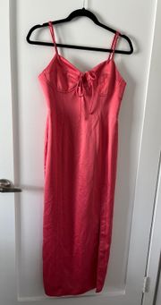 Pink Satin Dress