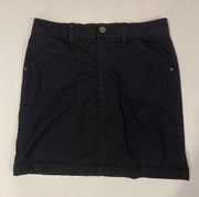 Croft & Barrow Stretch Black Skort Size 8