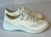 Crocs LiteRide 360 Pacer Women Shoes Ivory White Slip On Casual Sneakers Sz 10 #