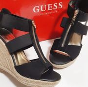 GUESS "Lora" zip-front espadrille