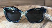 NWT Panama Jack Snakeskin Cat Eye Sunglasses