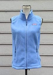 Vineyard Vines Light Blue Fleece Vest