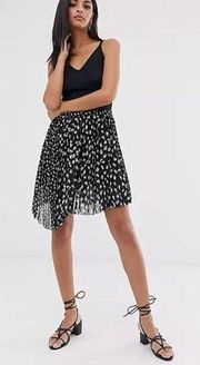 AllSaints lea scatter pleated mini skirt