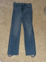 Abercrombie & Fitch Ultra High Rise Skinny Straight Jeans