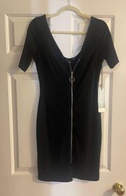 Black zipper dress