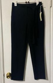 Mosaic & Co Black Tie Front Casual Pants Medium NWT