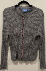 SIMPLY VERA Gray Cable Knit Cardigan
