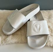 Valentino Women’s White Spa Slide Slippers