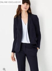 ANN TAYLOR. The Petite Notched Two Button Blazer in Seasonless Stretch