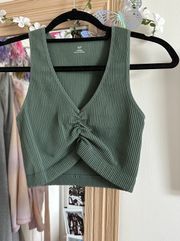 Army Green Crop Top