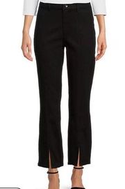 J.McLaughlin black high rise slit front jeans size 8