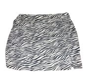 Y2K zebra print skirt