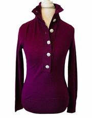 Tory Burch Pretty Violet Audra Cashmere sweater