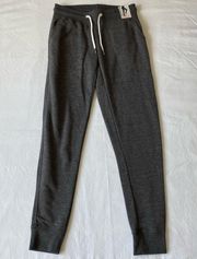 Grey Joggers with White Drawstrings