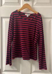 Red & Navy Stripped Shirt