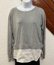 White House Black Market Women’s faux Layered Sweatshirt Size S