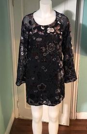 Staring at Stars Velvet Floral Dress szM