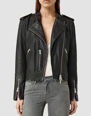 All Saints Klyn Leather Moto Biker Jacket