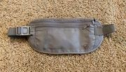 gray fanny pack