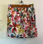 Rip Skirt Wildflower Watercolor Wrap Skirt Size Small