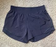 Lululemon Black Hotty Hot High-Rise Short 4”