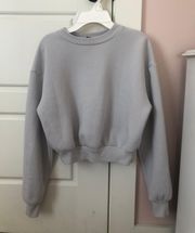 Gray Cropped Sweater