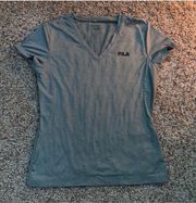 Grey V-Neck T-Shirt