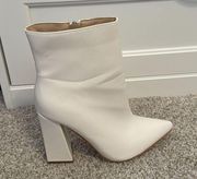 White Heel Boots