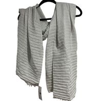 Jessica‎ McClintock shawl scarf shoulder wrap NeW silver shimmer