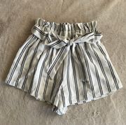 Boutique Striped Flowy Shorts