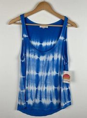 NWT PJ Salvage Pajama Sleepwear Tank in Bright Blue Tie Dye Size X-Large