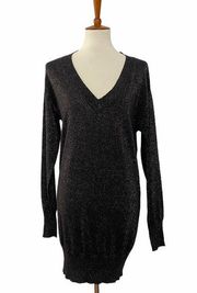 Spiritual Gangster Womens Intuition Sweater Dress Long Sleeve V Neck S Small