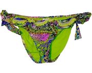 Vintage Lucky Brand Paisley Print Ruffle Bikini Bottoms Women’s Size medium