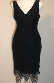 G by guess black fitted lace dress