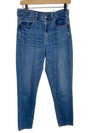 American Eagle Mom Jean Womens Denim Jeans Medium Wash Size 6 High Rise