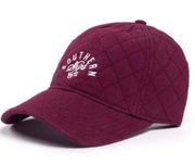 Southern Shirt Co. Women’s Quilted Signature Cap in Dark Burgundy NWT