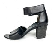 Paul Green Womens Mackenzie Heeled Sandals Black Ankle Strap Open Toe Size 7.5